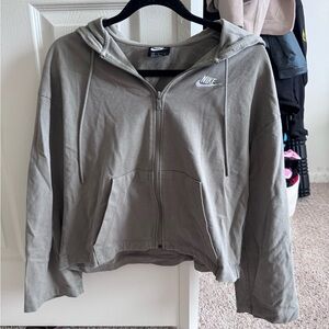Nike Women's Olive Zip-Up Hoodie